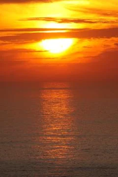 Sunset in Barcelona Stock Photos