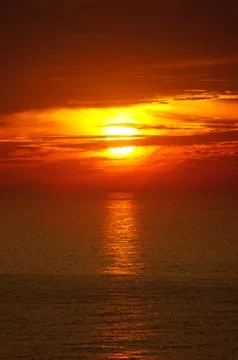 Sunset in Barcelona Stock Photos