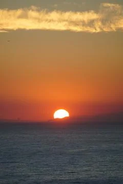 Sunset in Barcelona Stockfoto's