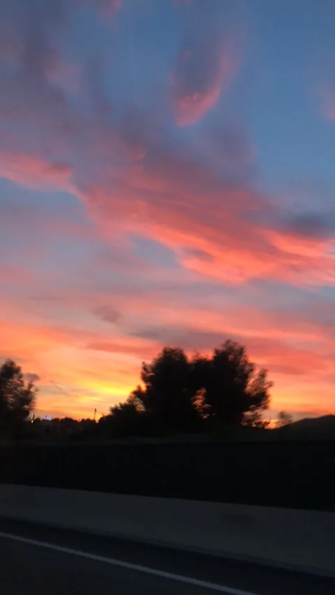 Sunset in Barcelona, Spain Stock Footage 161785967