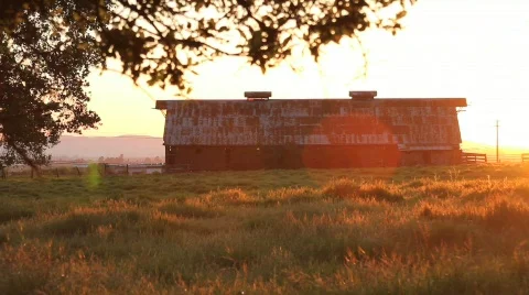 Sunset Barn 2 Stock Footage 672513
