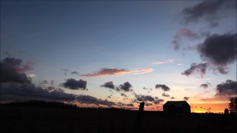 Sunset barn 2 Stock Footage 133291267