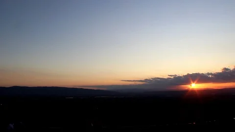 Sunset from the Basilica of San Francesco Stock Footage 117337909