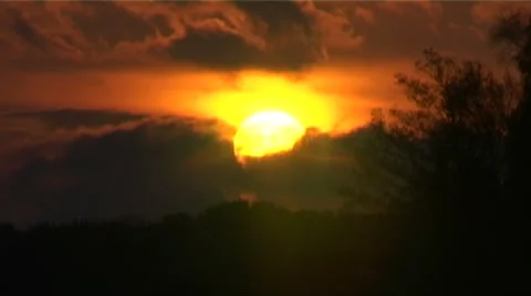 Sunset in a bavaria village Stock Footage 61698339