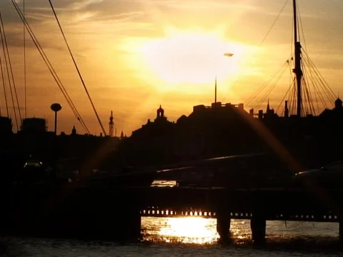 Sunset Bay 1 Stock Footage 490009