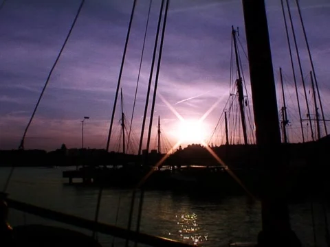 Sunset Bay 2 Stock Footage 490010