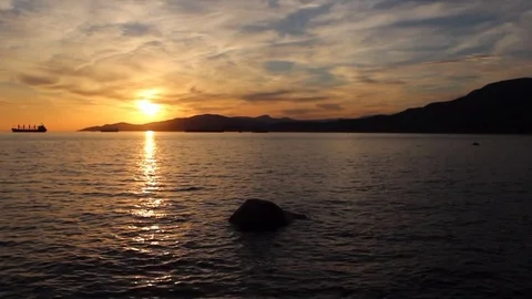 Sunset bay Stock Footage 81044376