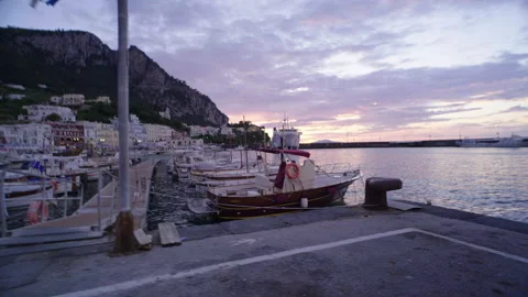 Sunset by the bay Stock Footage 245834925