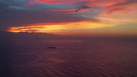 Sunset by the bay Stock Footage 332150763