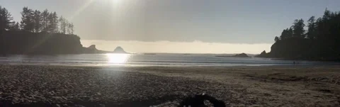 Sunset Bay Oregon Coast Timelapse Stock Footage 163626324
