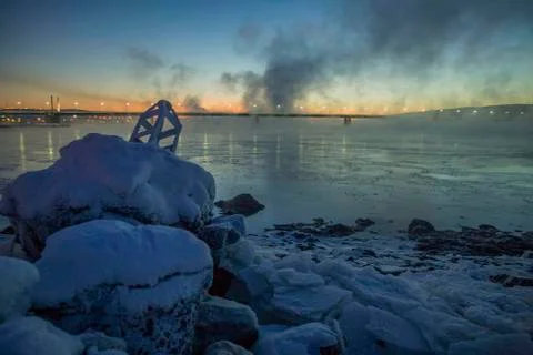 Sunset in the Bay Stock Photos