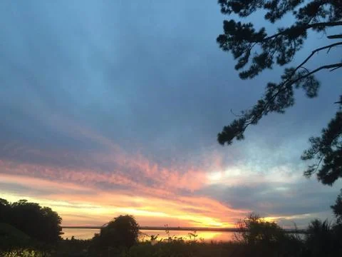 Sunset on the Bay Stock Photos