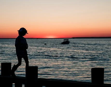 Sunset Bayside Stock Photos