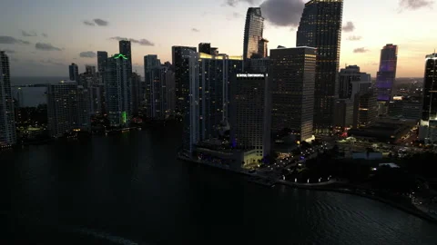 Sunset bayside skyline Stock Footage 237363832