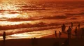 Sunset Beach 02 Slow Motion x4 Santa Monica USA HD Footage