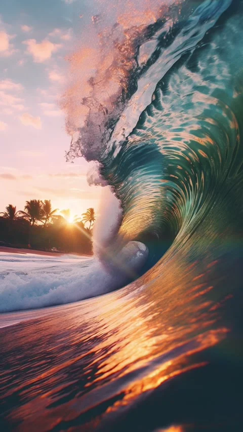 Sunset beach 04 Stock Footage 239609704