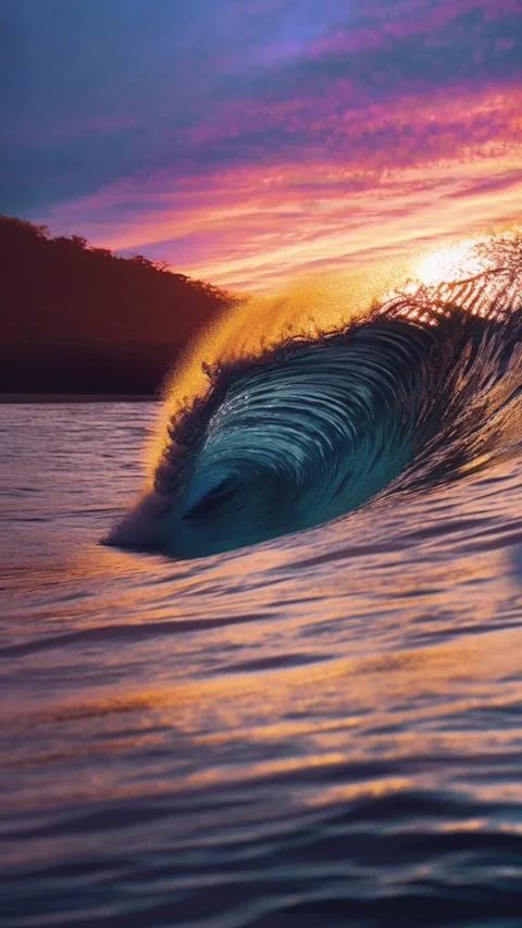 Sunset beach 07 Stock Footage 239609742