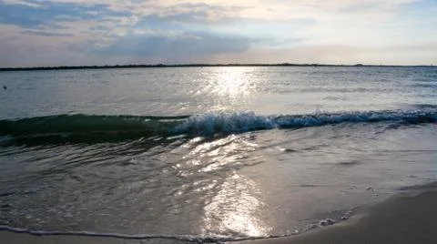 Sunset-On-Beach-1-2 Stock Photos