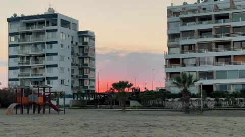 Sunset on the beach 1 Stock Footage 318357111