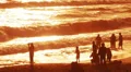 Sunset Beach 10 Slow Motion x4 Santa Monica USA HD Footage