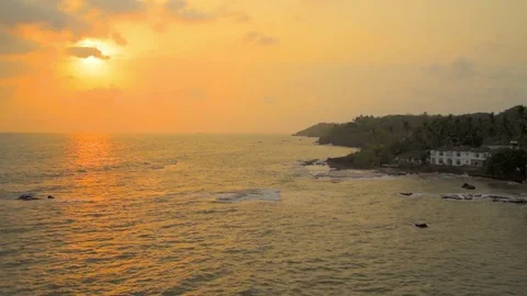 Sunset beach 2 Video stock 76009944