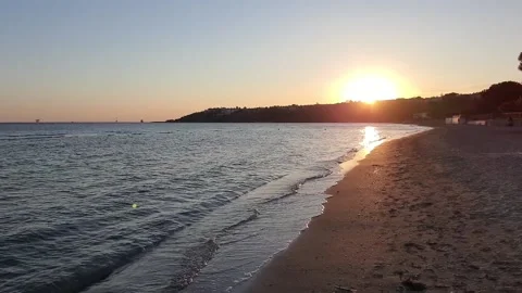 Sunset at the beach 2 Video stock 161784335