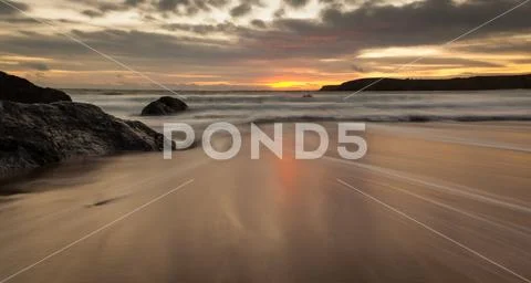 Sunset Beach 2 Stock Photos