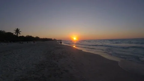 Sunset beach 6 Stock Footage 90862366