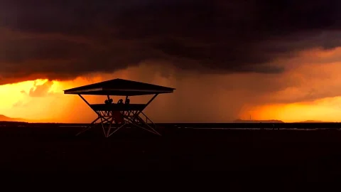 Sunset at the Beach     _(clip-25-b) Video stock 135047886