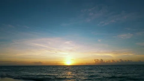 Sunset beach background. The best beaches in the world. Punta Cana beaches Stock Footage 133246336
