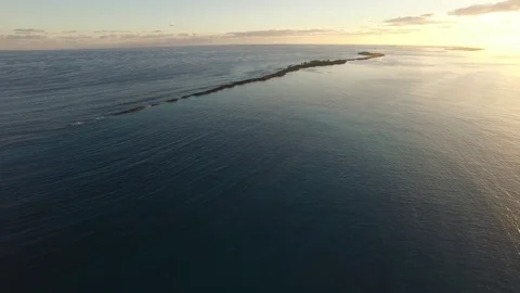 Sunset on a Beach in Bahamas Stock Footage 73459592