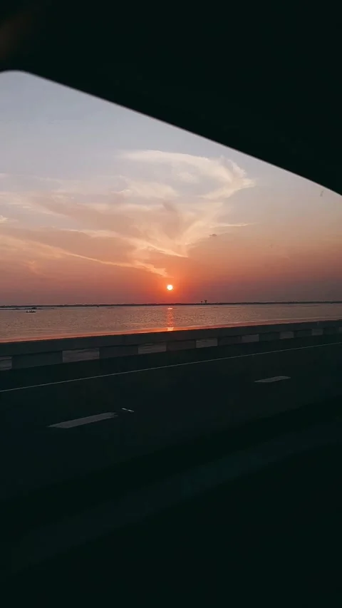 Sunset on beach, beach sunset, ocean sunset, sunset Stock Footage 291743782