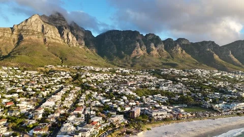 Sunset on the beach in Cape Town Stock Footage 299436617