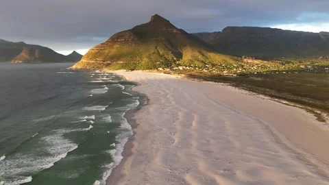 Sunset on the beach in Cape Town Stock Footage 299437046