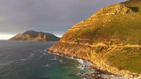 Sunset on the beach in Cape Town Stock Footage 299437240
