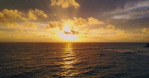 Sunset beach DJI 0021 Video stock 79620881