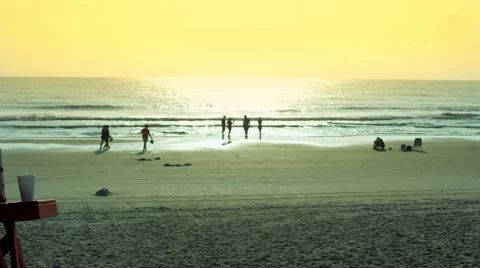 Sunset at Beach, Florida, Stock Footage 62198779