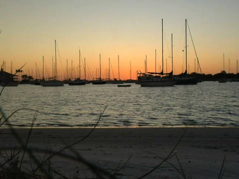 Sunset Beach Stock Footage 285927