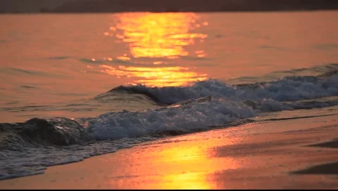 Sunset on the beach Vidéo 1035610