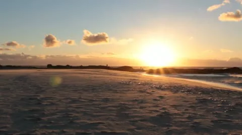 Sunset Beach Stock Footage 11147843