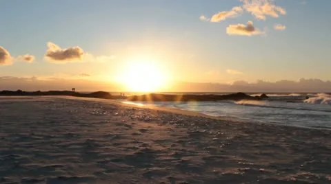 Sunset Beach Stock Footage 11147852