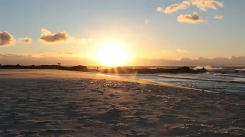 Sunset Beach Stock Footage 11147949