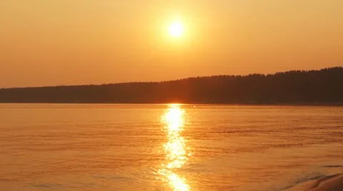 Sunset Beach Stock Footage 20430925