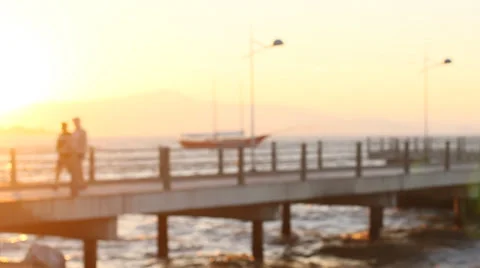 Sunset at the beach Video stock 26243787