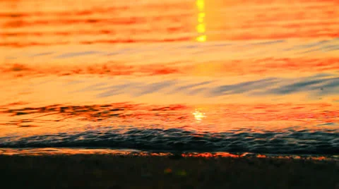 Sunset on beach  스톡 동영상 26853424