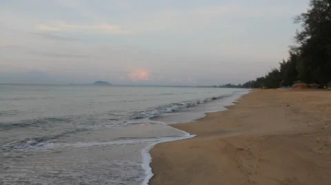 Sunset beach 스톡 동영상 38181505