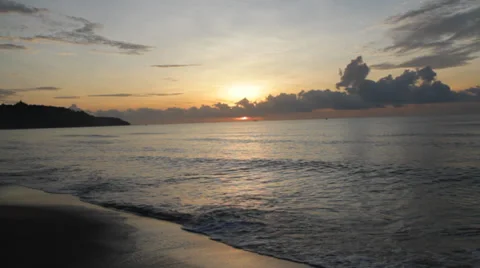 Sunset beach 스톡 동영상 38181670