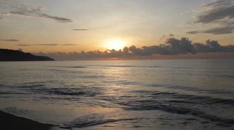 Sunset beach 스톡 동영상 38181802