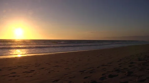 Sunset at the Beach Stock Footage 41380800