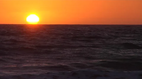 Sunset at the Beach Stock Footage 41380808